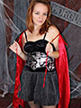 Hot vampire photo shooting with cute teen girl Heidi before Halloween - 4